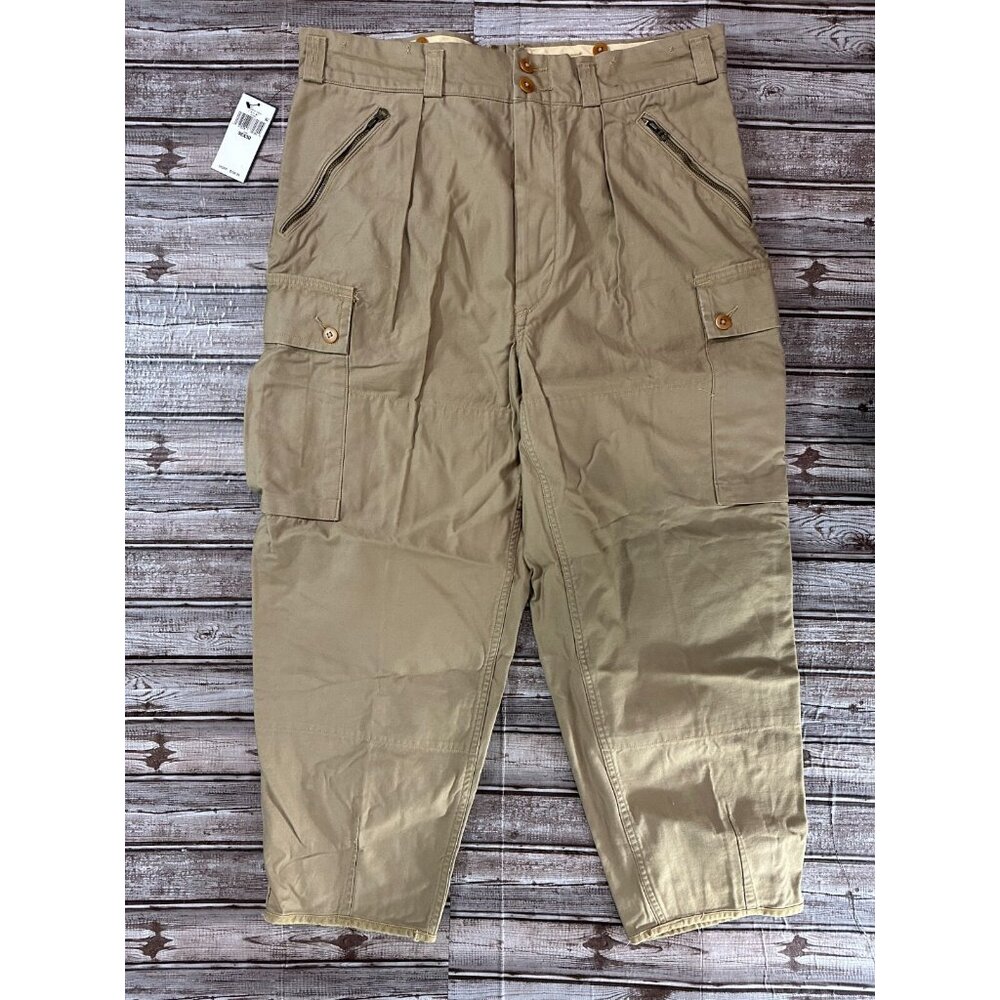 Polo Ralph Lauren Cargo Surplus Mountain Trouser pants sz 36 30 khaki NWT $298
